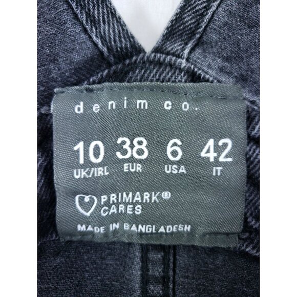 Denim Co. Womens Size 6 Black Denim Overalls With Pockets & Adjustable Straps - Picture 7 of 9